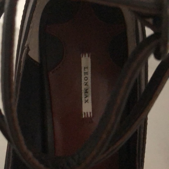 New Leon Max distressed leather platforms - Picture 5 of 5